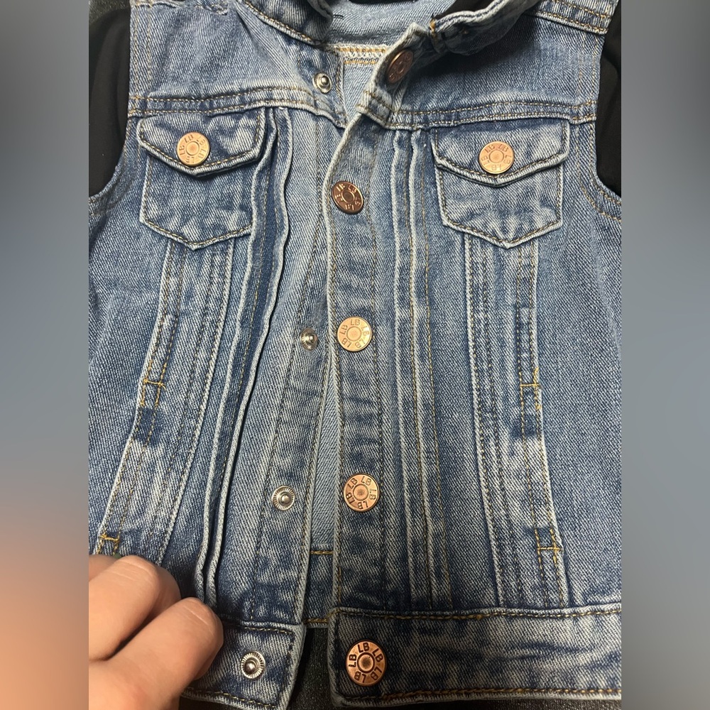 Little Bipsy Denim Jacket Size 12-18M - Picture 3 of 3